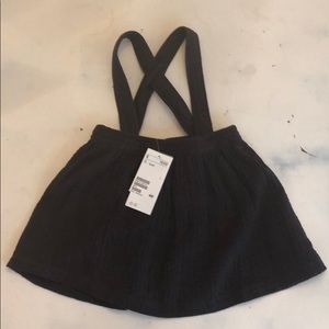 NWT - cotton voile skirt w attached suspenders